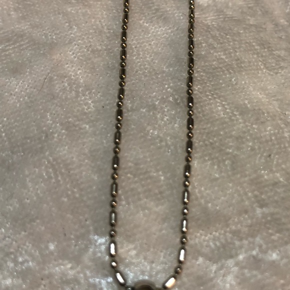 Faceted crystal and silver tear drop necklace. - Picture 6 of 6